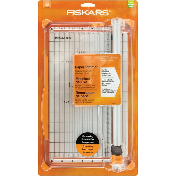 Fiskars Deluxe Paper Trimmer with Aluminum Cut Rail (12 in.) Walmart