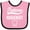 Pink and Black, variant on Inktastic Future Dental Hygienist Boys or Girls Baby Bib