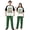 Green, variant on LuLiaMenton Matching Couples Christmas Pajamas The Reason Green Plaid Short Sleeve Long Pants Set