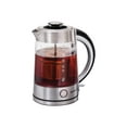 thumbnail image 3 of Hamilton Beach 1.7 Liter Electric Glass Kettle With Tea Steeper - Clear / Silver, 3 of 8