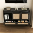 thumbnail image 3 of Sliding Barn Door Storage Cabinet - Black, 3 of 10