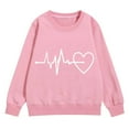 thumbnail image 4 of Ruyang Girls Heart Sweatshirts Fall Winter Cute Trendy Oversized Sweatshirt Long Sleeve Crewneck School Pullover Tops, 4 of 7