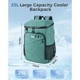 thumbnail image 2 of Mochila térmica BAGLHER 25L a prueba de fugas impermeable verde, 2 of 7