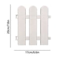 thumbnail image 3 of Plastic Garden Fence Border Edging Picket Fence With Stakes Lawn Flower Bed Divider Outdoor Garden Decor Easy Install Durable Reusable, Plant Protection Space Divider, for Garden Yard Lawn Beds, 3 of 6