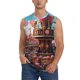 thumbnail image 1 of Fotbe fairy-tale-world-with-delicious-candy Men's Camiseta sin Mangas Estampada para Hombres, Playera Casual para Gimnasio, Entrenamiento, Playa-3X-Large, 1 of 7