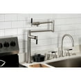thumbnail image 3 of Kingston Brass KS4708CKL Kaiser Deck Mount Pot Filler Faucet, Brushed Nickel, 3 of 9