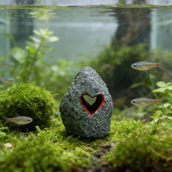 SHOWERORO De Acuario De Resina Con Refugio Natural Para Peces Y Camarones En Doméstico