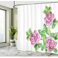 thumbnail image 5 of Ambesonne Floral Shower Curtain, Roses Romance, 69"Wx75"L, Pink Green, 5 of 5