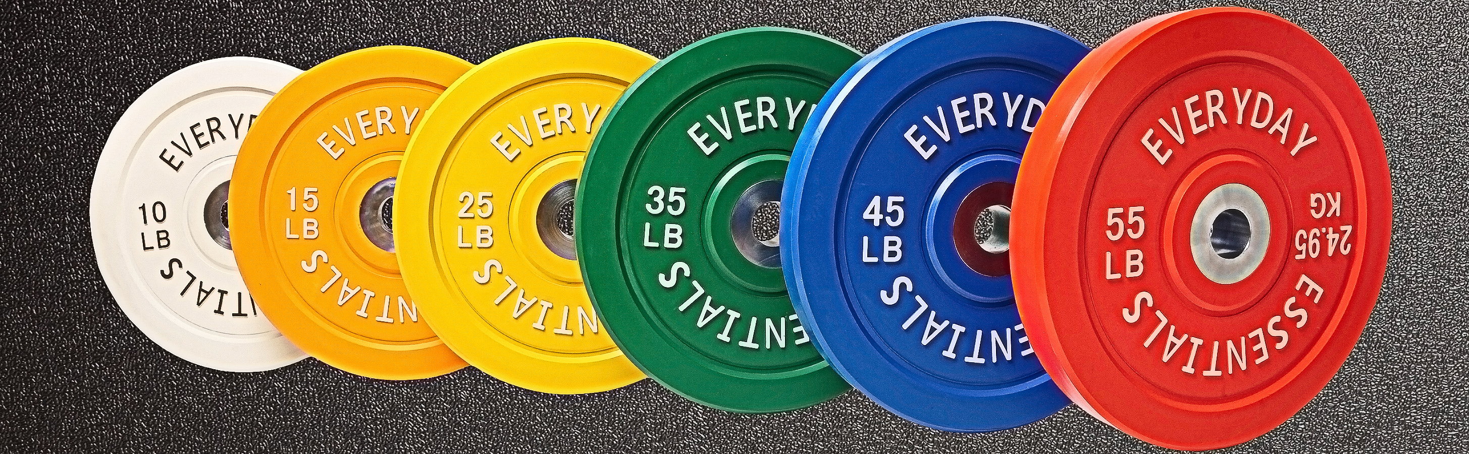 BalanceFrom Olympic Bumper Plate Weight Plate with Steel Hub, Color Coded, 370 lbs Set - image 3 of 10