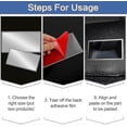 thumbnail image 2 of 2 Pieces Car Makeup Mirror, Sun Visor Vanity Mirror, Stainless Steel Sun Visor Mirror, For Car Sun Visor, Car Seat Backrest 65*110mm, 2 of 2