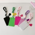 thumbnail image 6 of Candy Color Photocard Holders Sweet Card Holders with Keychain Protector Card Covers Bus Cards Sleeves Badge Holder, 6 of 17