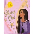 thumbnail image 5 of Disney Wish Asha Star Toddler Girls Fleece Sweatshirt and Pants Set Purple / Gray 2T, 5 of 5