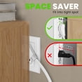 thumbnail image 2 of Extension Cord GEARit 360 Rotating Flat Plug 20ft White, 2 of 8