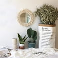 thumbnail image 2 of Wall Decor Mirror, Handmade Cotton Rope Round Hanging Mirror, Round Lace Mirror For Living Room, Bathroom, Kitchen B, 2 of 5