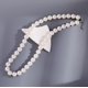 thumbnail image 4 of Collar de perlas naturales de agua dulce hecho a mano de 8mm. Collar de perlas de agua dulce blancas naturales de increíble calidad para mujeres y niñas, 4 of 5
