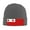Deep Heather, variant on Tonga Flag Beanie Hat Knit Hat Skull Cap for Men Women Winter Hat Gray