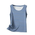thumbnail image 3 of fatyb Women's Striped Casual Tank Tops Plus Size Crewneck Sleeveless Blouses Loose Summer Tee Shirts, 3 of 4