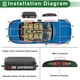 thumbnail image 3 of Sistema de radar de reversa Unique Bargains, sensores de estacionamiento traseros, 4 sensores de estacionamiento traseros, 3 of 7