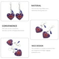 thumbnail image 3 of Raindrops 2Pcs Cute Keychains Women Alloy Union Jack Heart Key Chain Stylish Appearance for Luggage Bags, 3 of 6