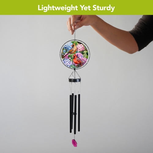 Briarwood Lane Perched Cardinals Illuminated Wind Chime