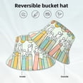 thumbnail image 2 of Fotbe Books Sombrero Tipo Pescador con Estampado – Sombrero de Sol de Algodón de Moda para Playa, Golf, Pesca, 2 of 6