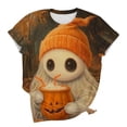 thumbnail image 6 of XUNKUSGA Womens Halloween Printed T Shirts Casual Loose Crewneck Short Sleeve Tops for Women Trendy Halloween Graphic Tee for Women 4XL, 6 of 6