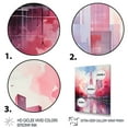 thumbnail image 3 of Designart "Skyscrapers of New York City in Pink & Blue I" Architecture Canvas Wall Art - Industrial Pink Skyscrapers Hallway Wall Art Decor, 3 of 6