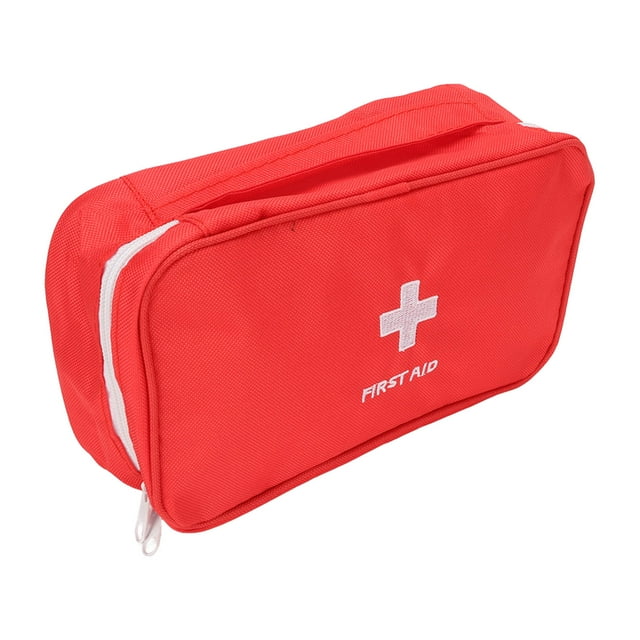 Emergency Bag, Waterproof Empty First Aid Bag Large Capacity Portable For Home Red,Grey