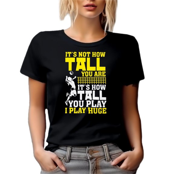Funny Height Quote Sports Tee - It's Not How Tall You Are Graphic Comfort Colors T-Shirt