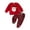 Red, variant on Linfrsh Toddler Baby Boy Girl Christmas Outfits Print Long Sleeve Tops Jogger Pants Sets Infant Fall Winter Clothes