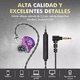 thumbnail image 4 of Audífonos in-ear gamer BLOOSOM Popcorn BASS X8 PRO Color Violeta, 4 of 4
