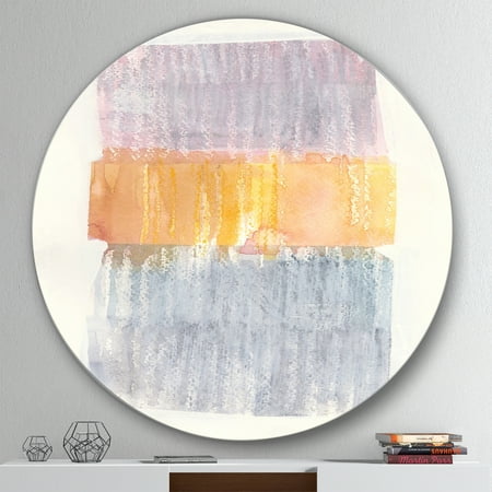 Designart Modern Abstract Drive Geometric Metal Circle Wall Art