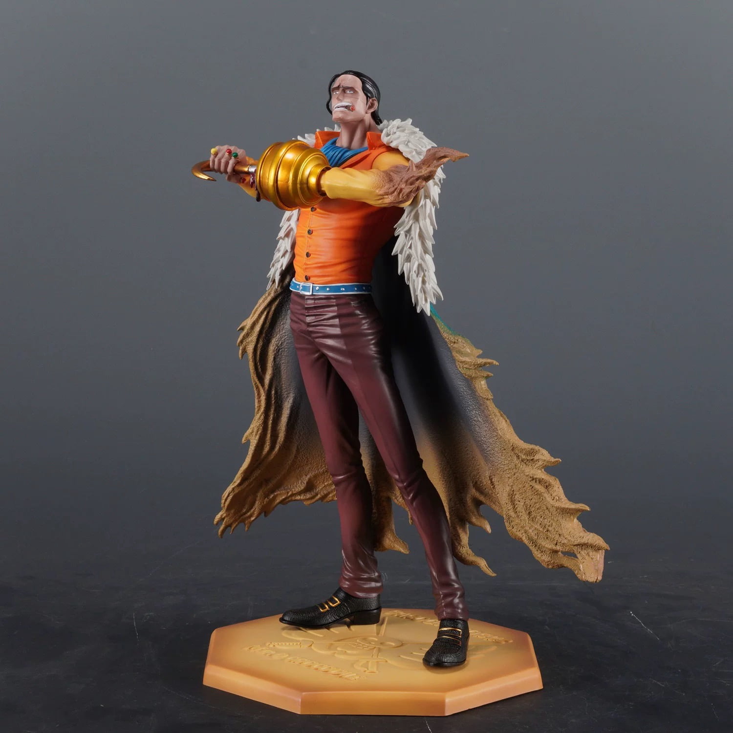 New Seven Warlords of The Sea Sir Crocodile (Yellow Ver) Character Anime Model Statue Action Figures Desktop Ornament Popular Decorations Fan Souvenirs Creative Gift Collectable