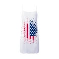 thumbnail image 3 of OAVQHLG3B Womens Dresses Sun Dresses Women Summer Casual 4th of July Outfits American flag Slim A-Line V-Neck ing Sleeveless Sling Skirt Dress, 3 of 4