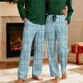 thumbnail image 2 of Mens Christmas Plaid Sleep Pants Elastic Drawstring Pajama with Pockets Straight Leg Pajama Bottoms Soft Lounge Wear Funny Novelty Holiday Pajamas, 2 of 8