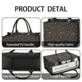 thumbnail image 4 of Large Capacity Tote Bag,Brown Star Moon Constellation Pattern Handbag Fashion Luxury Tote Bag,15.7"x13"x 5.1" Inches,Laptop Compatible, 4 of 6