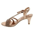 thumbnail image 2 of Static Footwear Womens Open Toe Low Heel Wedding Prom Evening Dressy Sandal Shoes, 2 of 4