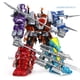 thumbnail image 3 of JIN JIANG-Figuras de acción de Anime 5 en 1 para niños, juguetes de TransFormers Devastator de 32CM, modelo de avión KO, dinosaurio, dragón, Robot, 3 of 4
