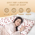 thumbnail image 4 of Lsque Lips Kiss Body Pillow Case Cover,Ultra-Soft Microfiber Bed Pillow Cases 20x54 inches,Elegant Bedding,Breathable Durable Pillow Cover with Envelope Closure, 4 of 8