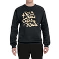 thumbnail image 2 of Wild Bobby, Y'all Need Jesus & Country Music, Pop Culture, Unisex Crewneck Graphic Sweatshirt, Black, 4X-Large, 2 of 4