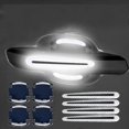 thumbnail image 1 of 8pcs Car Door Handle Reflective Stickers Anti-collision Strips Protection Cover Safety Anti-collision Strips Car Accessories, 1 of 5