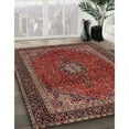 thumbnail image 2 of Ahgly Company Indoor Rectangle Traditional Dark Almond Brown Medallion Area Rugs, 8' x 10', 2 of 6