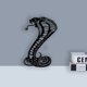 thumbnail image 3 of Letrero de arte de pared de serpiente de Cobra, silueta de serpiente de Metal, colgante Interior para sala de estar, decoración de cueva de hombre, decoración del hogar, 3 of 3
