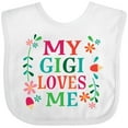 thumbnail image 3 of Inktastic My Gigi Loves Me Girls Apparel Girls Baby Bib, 3 of 4