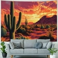 thumbnail image 4 of BCIIG Cactus Sunset Tapestry Wall Hanging Unique Style Graphic Tapestries Home Wall Decor Art for Living Room Bedroom Apartment Farmhouse Dorm 40x30inch, 4 of 6