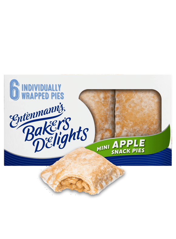 Entenmanns Minis Apple Pies Snack Pies, 6 Count