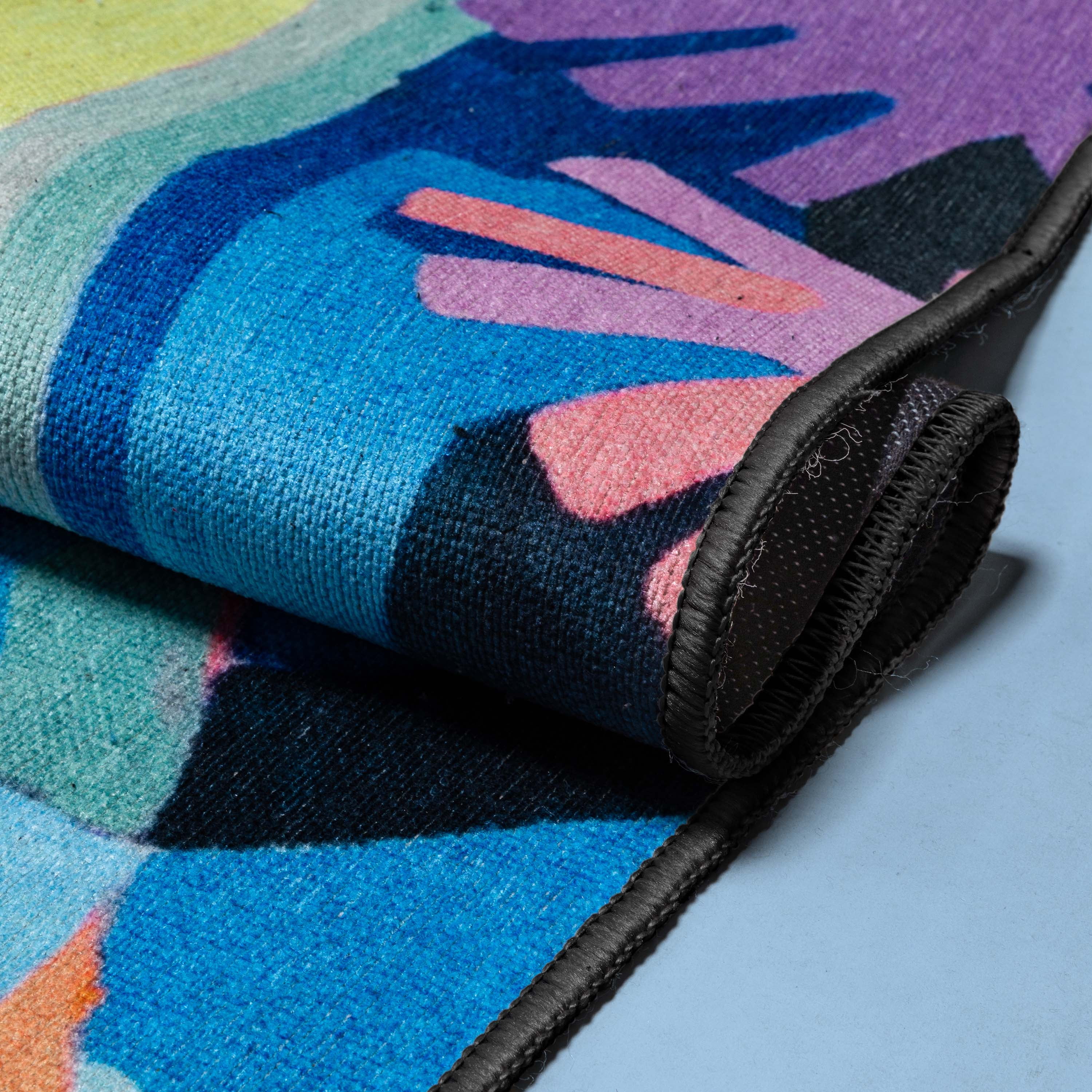 Well Woven x Misha Tyutyunik The Sunday Jungle Collection Home Modern Abstract Multi 2' x 3' Area Rug