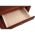 thumbnail image 4 of Maklaine Contemporary Engineered Wood 3 Drawer Nightstand in Cherry, 4 of 7