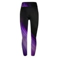 thumbnail image 3 of LYEAA Women Yoga Pants Athletic High Waist Butt Lifting Pants Full Length Workout Elastic Leggings Stretch Shapewear Running Fitted Casual Soft Pants Breathable Lightweight Pants Purple M, 3 of 3