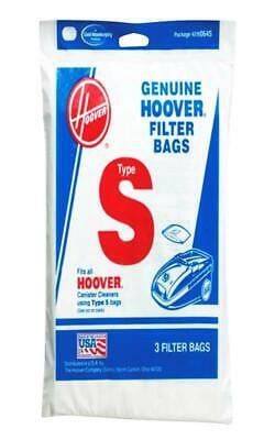 3 Hoover BEST HEPA Style S 4010064S 4010100S 4010344S Tank Vacuum Cleaner Bags 